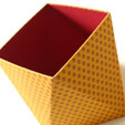 八面体のボックス|リビング作品|カルトナージュ|plus@home