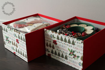 クリスマスグッズ収納ボックス|カルトナージュ|plus@home